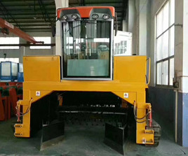 পশুর গোবরের জন্য 50 T/H কম্পোস্ট উইন্ডো টার্নার জৈব সার উৎপাদন লাইন