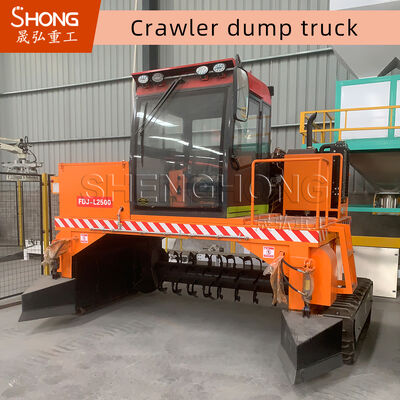 4710*1700*2500mm ক্রলার ফার্মেটেশন কম্পোস্ট টার্নার 1-20T ক্যাপাসিটি এবং 3000mm ওয়ার্কিং প্রস্থ সঙ্গে