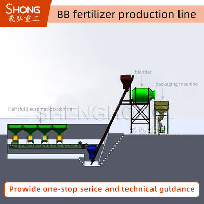 বিবি সার উৎপাদন লাইন এবং কার্বন ইস্পাত বা স্টেইনলেস স্টীল উপাদান