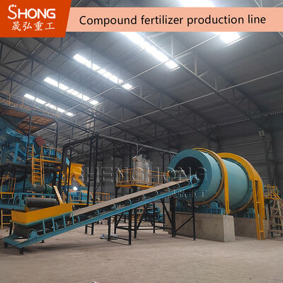 380V ঘূর্ণায়মান ড্রাম গ্র্যানুলেটর মেশিন NPK সার 3-8 মিমি এর জন্য