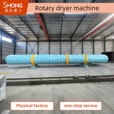 উচ্চ ক্ষমতা 40-50t / h রোটারি ড্রাম ড্রায়ার 50-600 ° C তাপমাত্রা পরিসীমা এবং কার্বন ইস্পাত / স্টেইনলেস স্টীল নির্মাণ