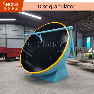 জৈব সার উৎপাদনের জন্য ডিস্ক প্যান গ্রানুলেটর, বল আকৃতির দানা তৈরি করে, ডিস্কের কোণ পরিবর্তনযোগ্য এবং ১ বছরের ওয়ারেন্টি সহ