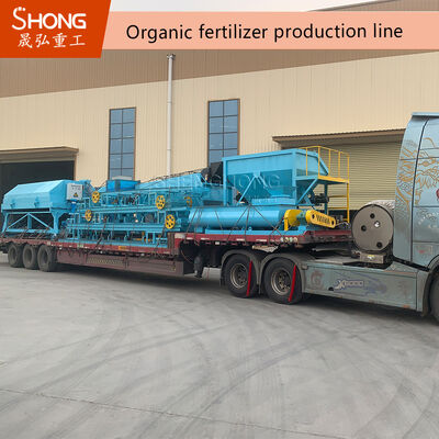 Double Shaft Horizontal Mixer for Organic Fertilizer Production Line with High Uniformity Blending and Adjustable Mixing Time