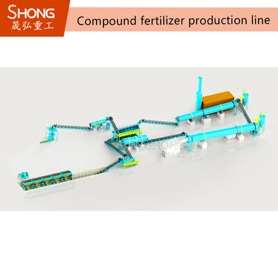 Rotary Drum Ammoniation Granulator for High Concentration NPK with 1-30 T/H Capacity and Corrosion Resistant Lining
